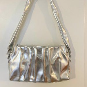RARE Elleme Vague Shoulder Bag in Metallic Silver